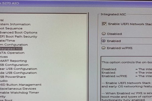 UEFI Network Stack BIOS