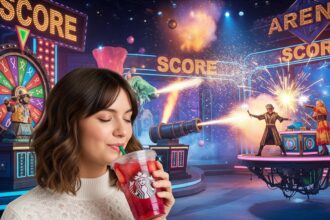 Starbucks Beast Games collaboration drink promotion