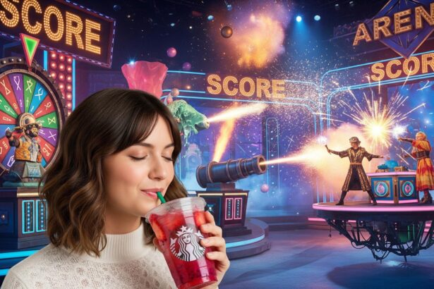 Starbucks Beast Games collaboration drink promotion