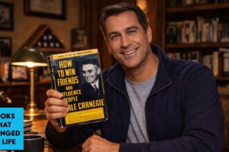 Rob Riggle discussing How to Win Friends and Influence People by Dale Carnegie