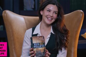 actress Danielle Campbell reflecting on resilience power and human nature through Ken Follett's epic novel