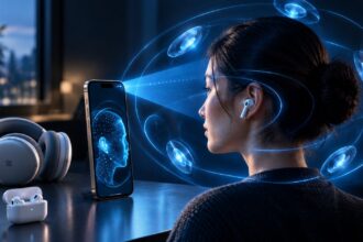 Apple Personalized Spatial Audio setup on an iPhone