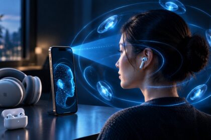 Apple Personalized Spatial Audio setup on an iPhone